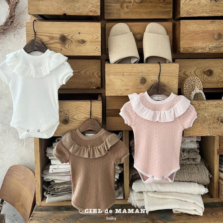 Ciel De Maman - Korean Baby Fashion - #babyootd - Knit Frill Body Suit - 8