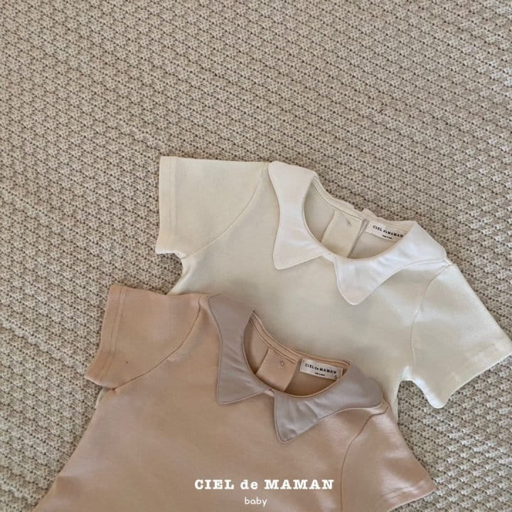 Ciel De Maman - Korean Baby Fashion - #babyootd - Star Collar Tee - 3