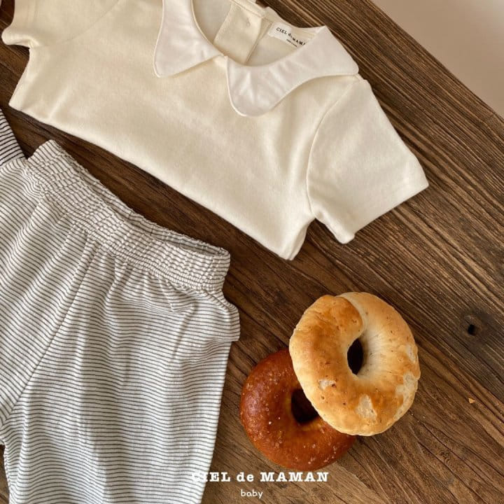 Ciel De Maman - Korean Baby Fashion - #babyootd - Star Collar Tee - 4