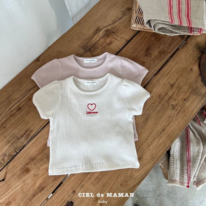 Ciel De Maman - Korean Baby Fashion - #babyoutfit - Petite Puff Tee - 2