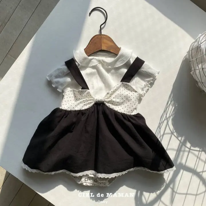 Ciel De Maman - Korean Baby Fashion - #babyoutfit - Ribbon Body Suit - 8