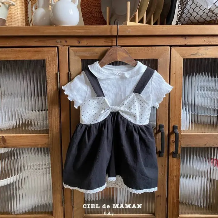 Ciel De Maman - Korean Baby Fashion - #babyoutfit - Ribbon Body Suit - 9