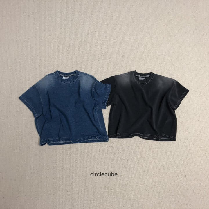 Circle Cube - Korean Children Fashion - #childrensboutique - Indigo Tee