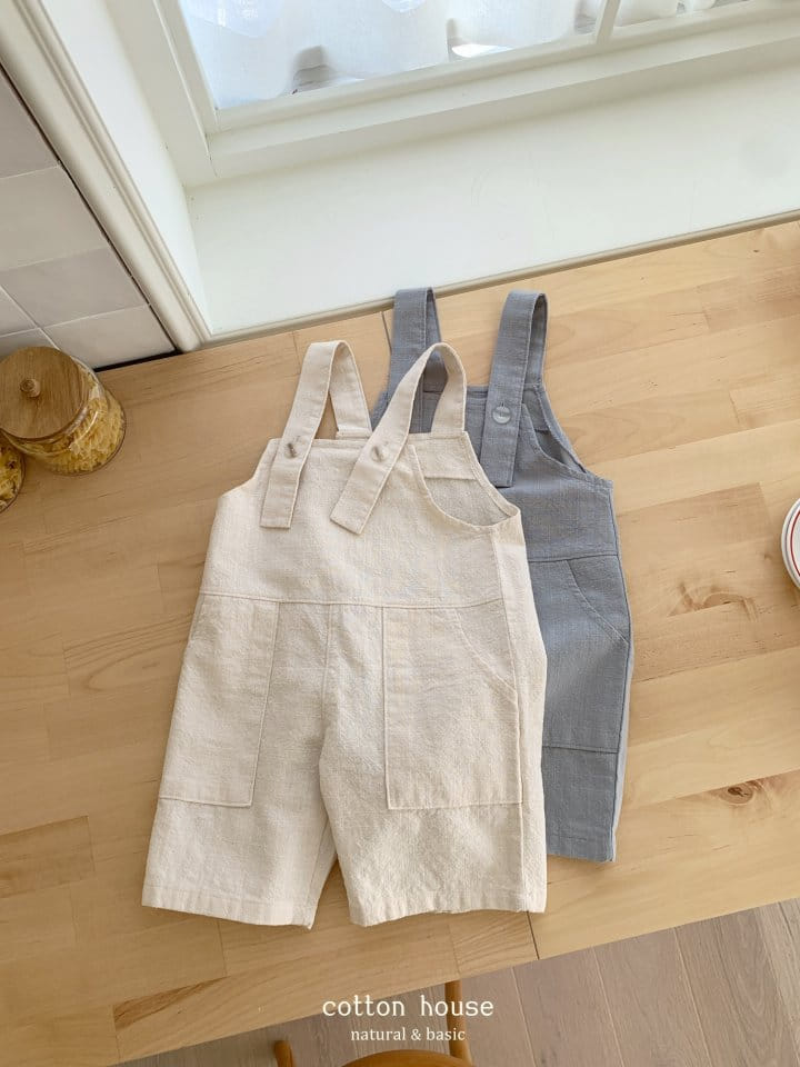 Cotton House - Korean Children Fashion - #childrensboutique - Linen Dungarees Jumpsuit