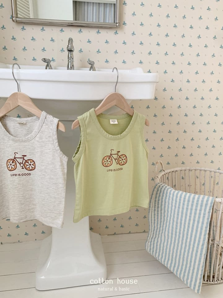 Cotton House - Korean Children Fashion - #discoveringself - Bike Sleeveless Tee - 9