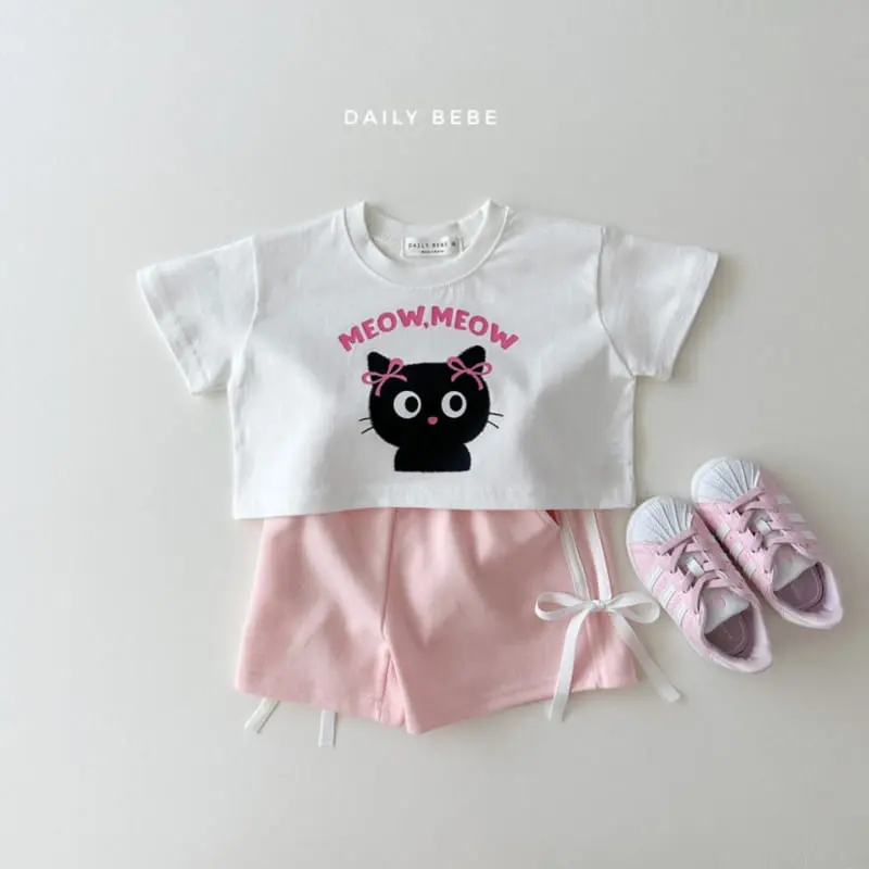 Daily Bebe - Korean Children Fashion - #Kfashion4kids - Ribbon Tape Shorts - 8