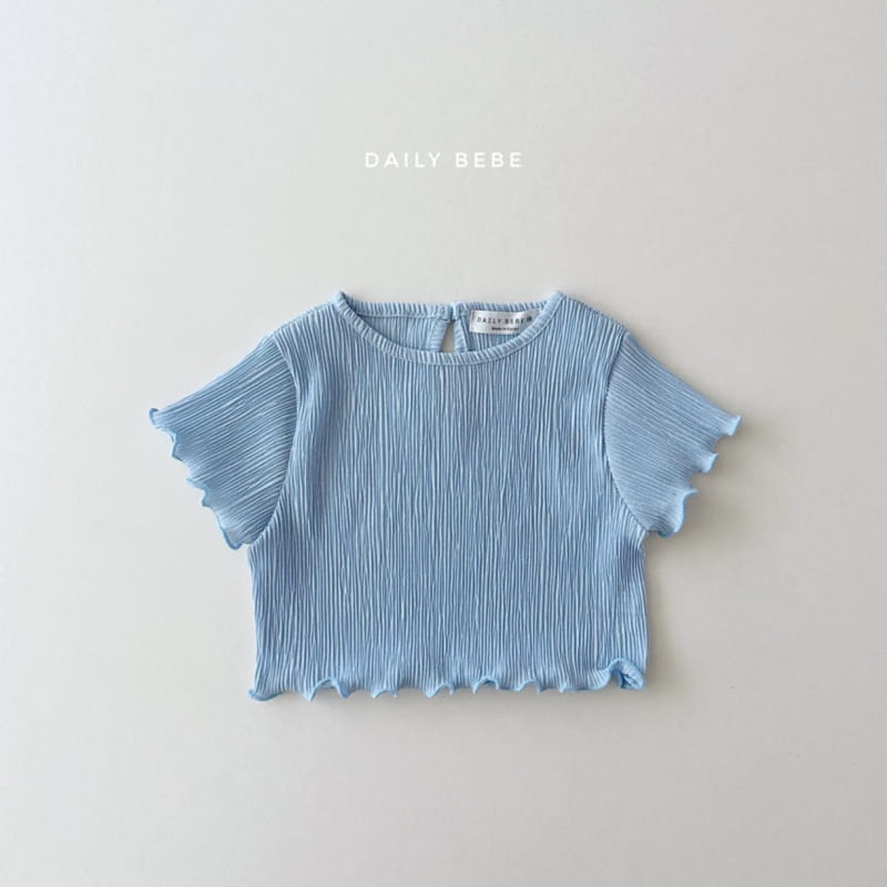 Daily Bebe - Korean Children Fashion - #childofig - Terry Pleats Top Bottom Set - 5