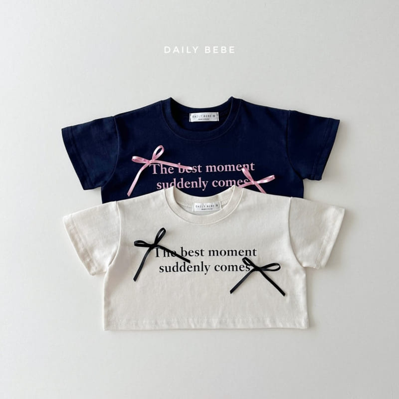 Daily Bebe - Korean Children Fashion - #childofig - Moment Ribbon Tee