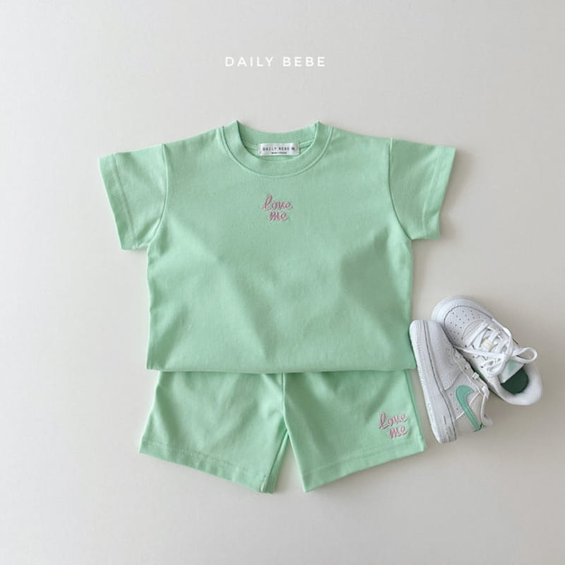 Daily Bebe - Korean Children Fashion - #childofig - Love Me Top Bottom Set - 5