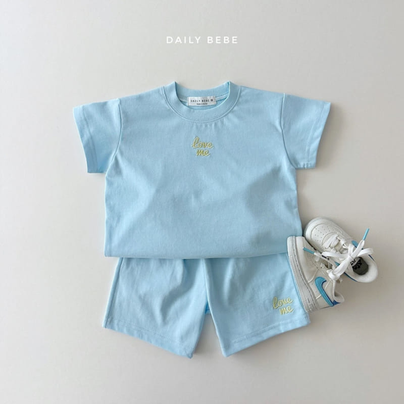 Daily Bebe - Korean Children Fashion - #childofig - Love Me Top Bottom Set - 6