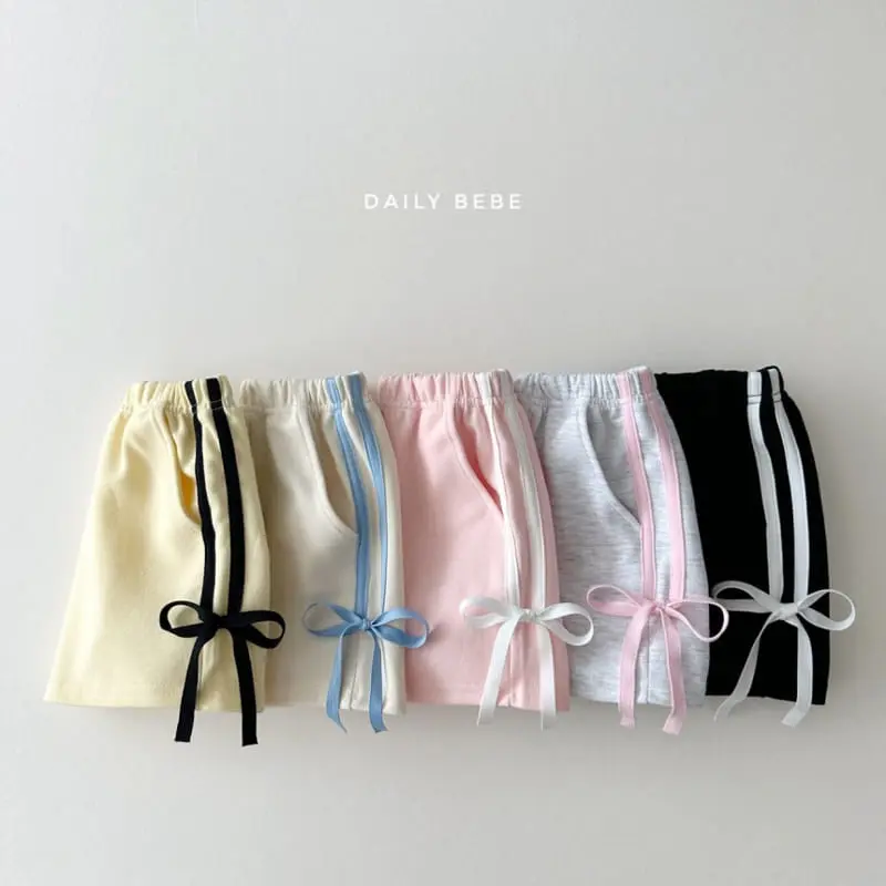 Daily Bebe - Korean Children Fashion - #childrensboutique - Ribbon Tape Shorts