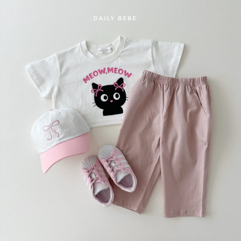 Daily Bebe - Korean Children Fashion - #childrensboutique - Cat Crop Top  - 11