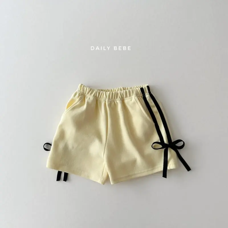 Daily Bebe - Korean Children Fashion - #designkidswear - Ribbon Tape Shorts - 2