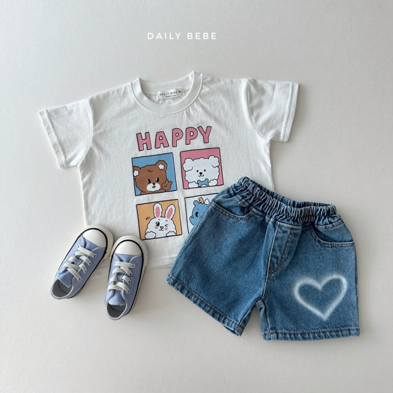 Daily Bebe - Korean Children Fashion - #designkidswear - 4 Cuts Tee - 6