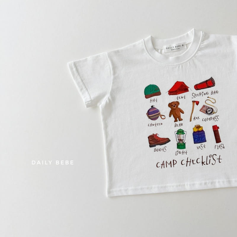 Daily Bebe - Korean Children Fashion - #discoveringself - Camping Tee - 2