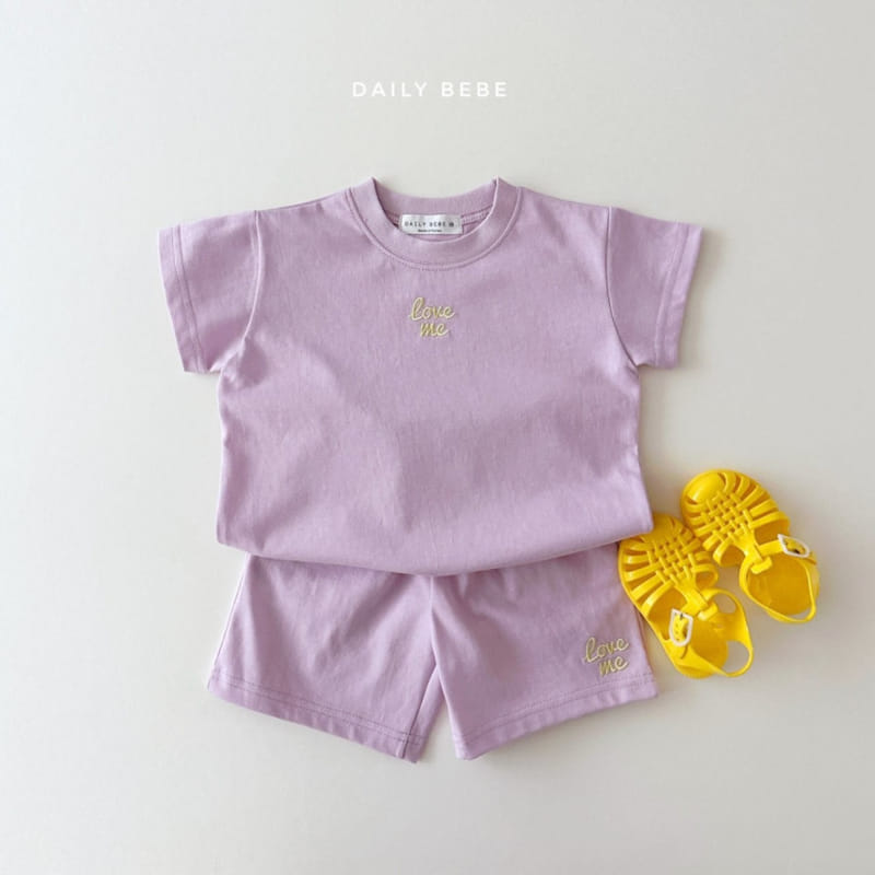 Daily Bebe - Korean Children Fashion - #discoveringself - Love Me Top Bottom Set - 9