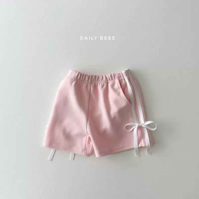 Daily Bebe - Korean Children Fashion - #discoveringself - Ribbon Tape Shorts - 4