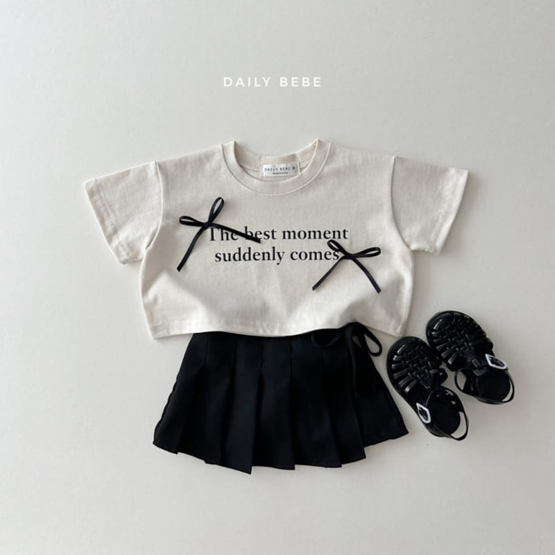 Daily Bebe - Korean Children Fashion - #fashionkids - Moment Ribbon Tee - 5