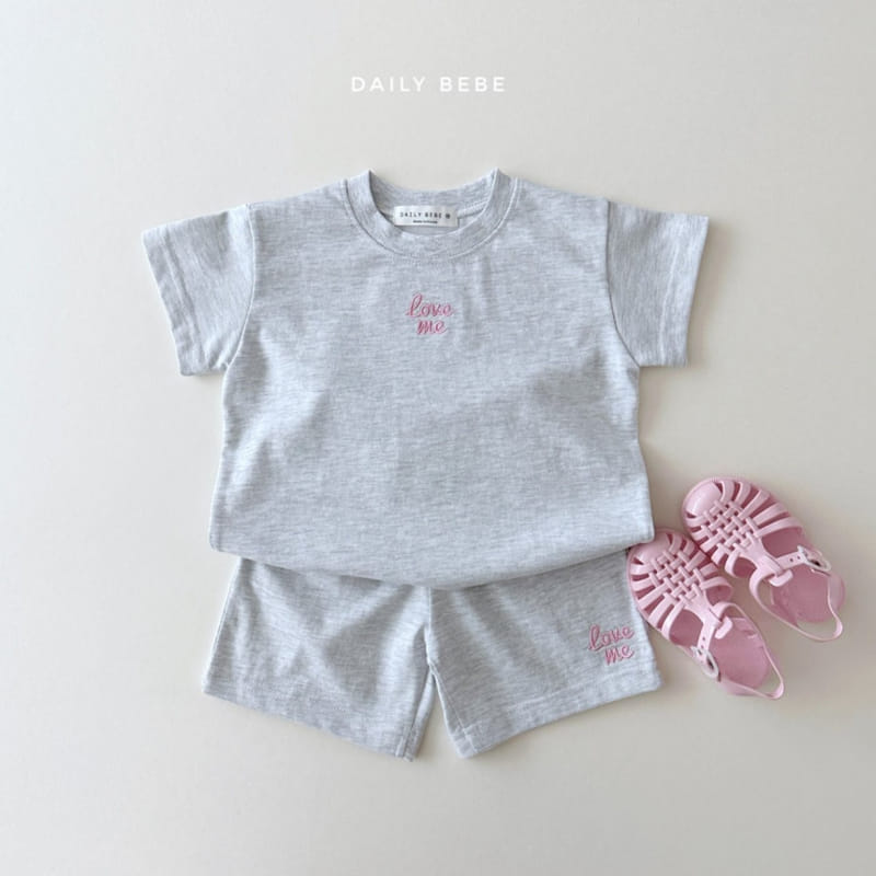 Daily Bebe - Korean Children Fashion - #fashionkids - Love Me Top Bottom Set - 10