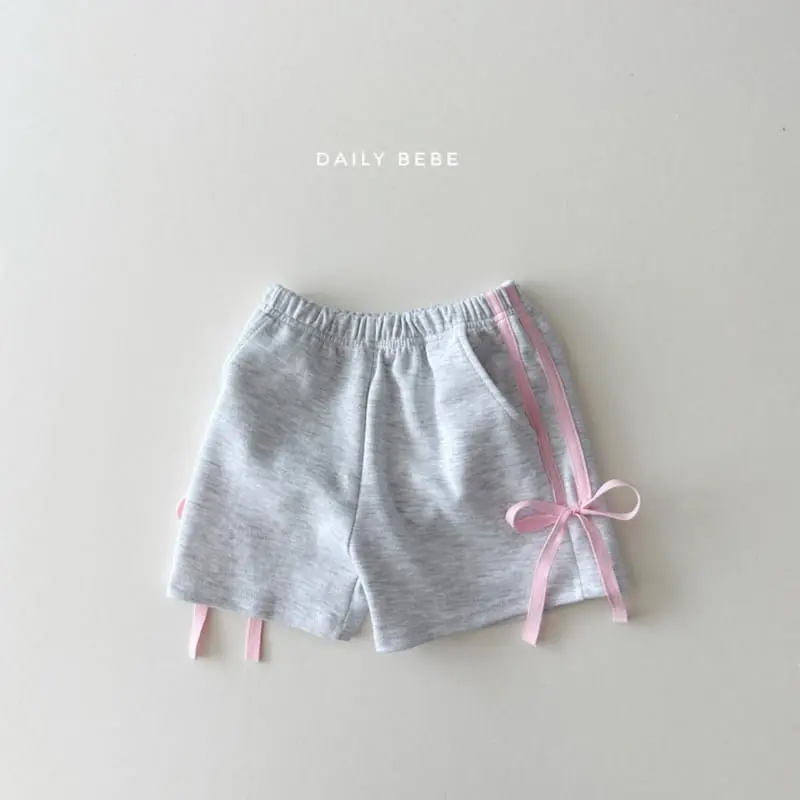 Daily Bebe - Korean Children Fashion - #kidsshorts - Ribbon Tape Shorts - 5