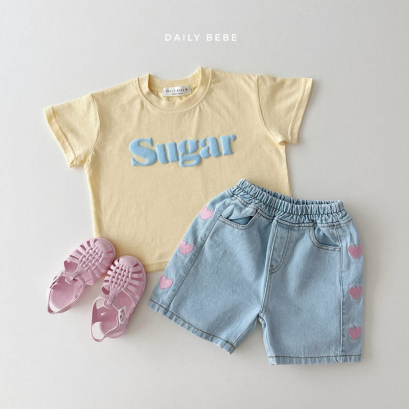 Daily Bebe - Korean Children Fashion - #kidsshorts - Sugar Tee - 6