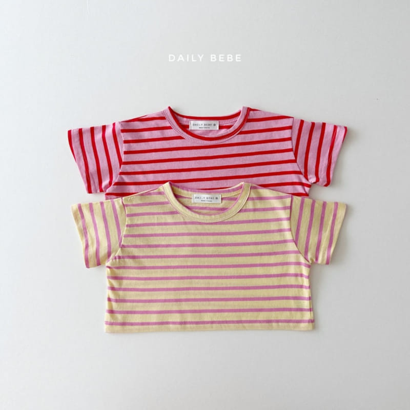 Daily Bebe - Korean Children Fashion - #kidsshorts - ST Crop Tee