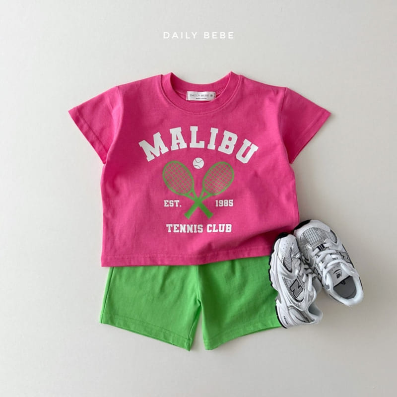 Daily Bebe - Korean Children Fashion - #kidsshorts - Malibu Top Bottom Set - 2