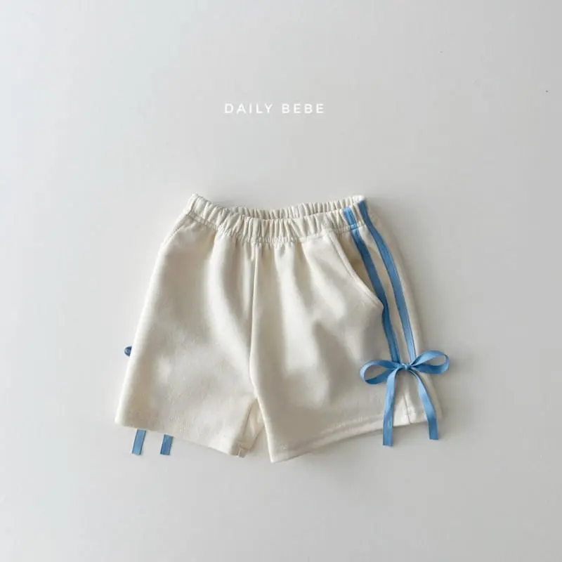 Daily Bebe - Korean Children Fashion - #kidsstore - Ribbon Tape Shorts - 6