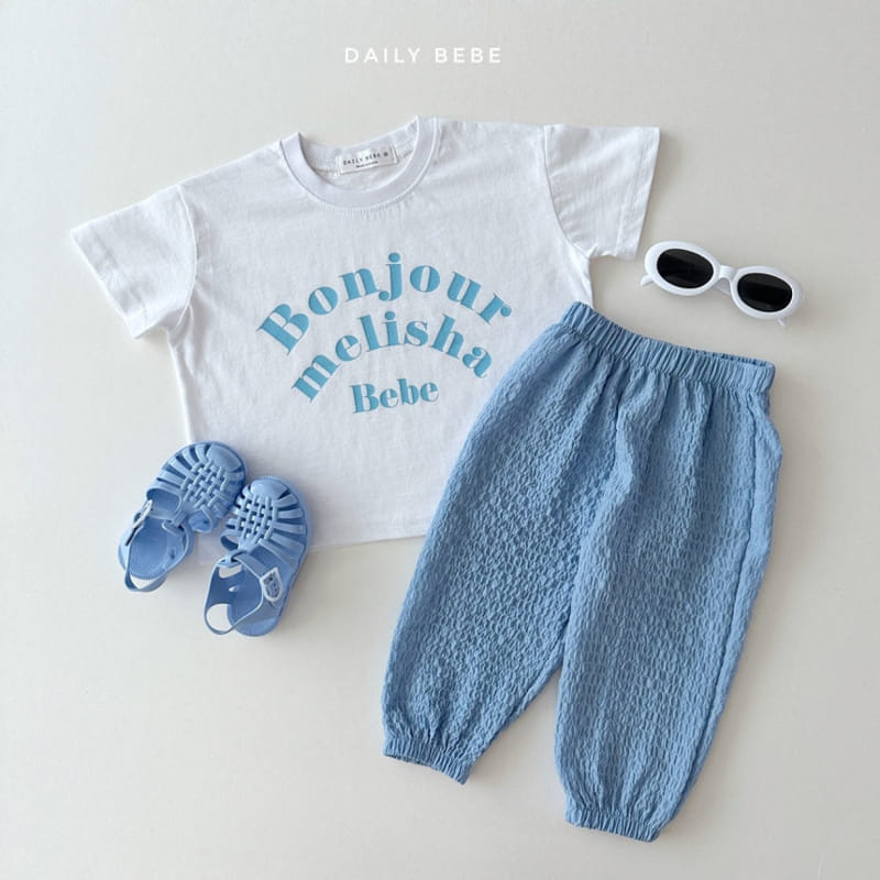 Daily Bebe - Korean Children Fashion - #kidsstore - Bonjour Tee - 6