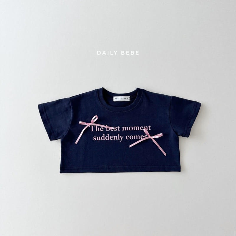 Daily Bebe - Korean Children Fashion - #littlefashionista - Moment Ribbon Tee - 10