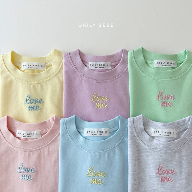 Daily Bebe - Korean Children Fashion - #magicofchildhood - Love Me Top Bottom Set - 2