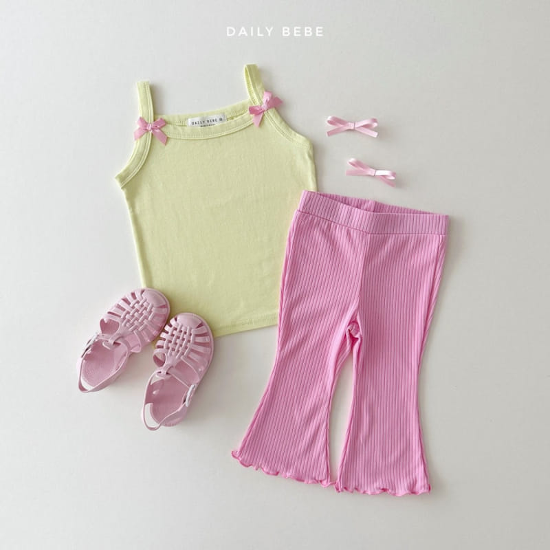 Daily Bebe - Korean Children Fashion - #prettylittlegirls - Ribbon String Sleeveless Tee - 7