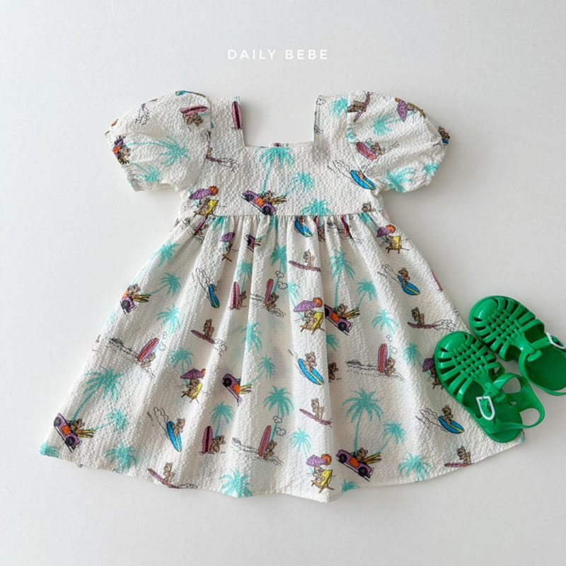 Daily Bebe - Korean Children Fashion - #stylishchildhood - Plam Bear One-Piece