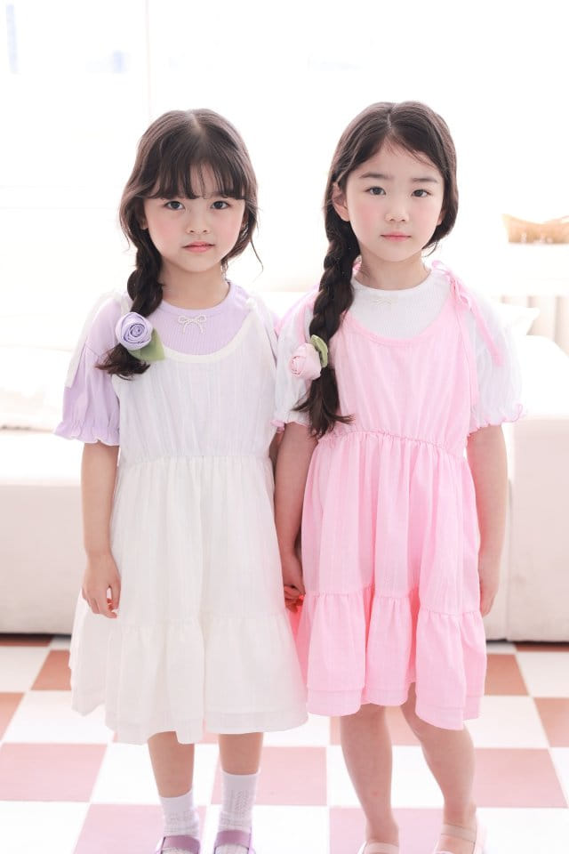 Dalla - Korean Children Fashion - #kidzfashiontrend - Cotton Candy One-Piece - 4