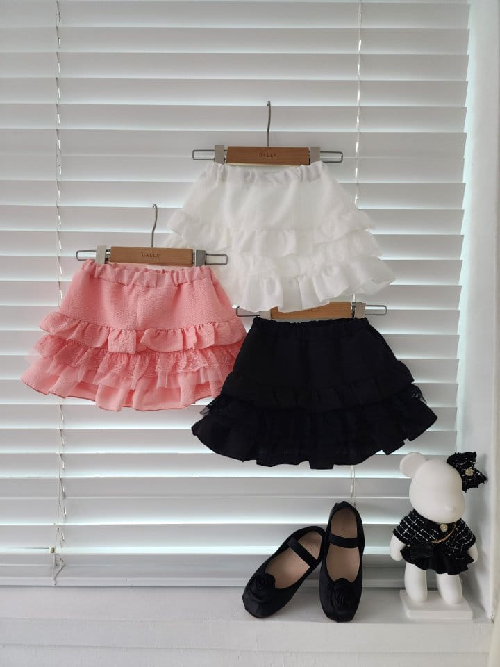 Dalla - Korean Children Fashion - #designkidswear - Romantic Kan Kan Skirt - 6