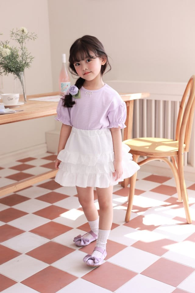 Dalla - Korean Children Fashion - #childrensboutique - Pearl Rib Tee - 4