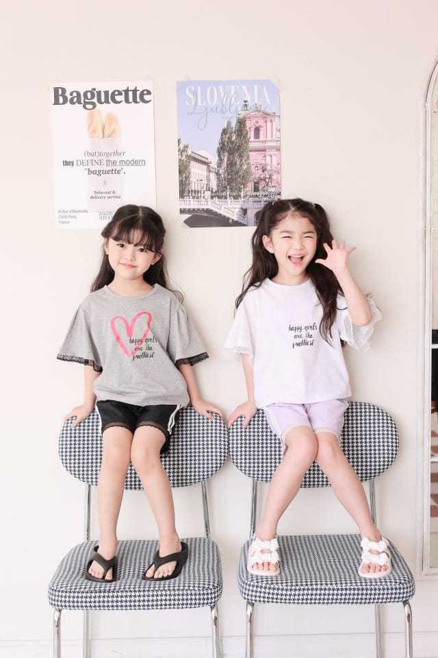 Dalla - Korean Children Fashion - #discoveringself - Love Me Lace Tee - 2