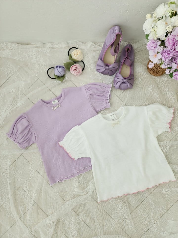 Dalla - Korean Children Fashion - #fashionkids - Pearl Rib Tee - 6