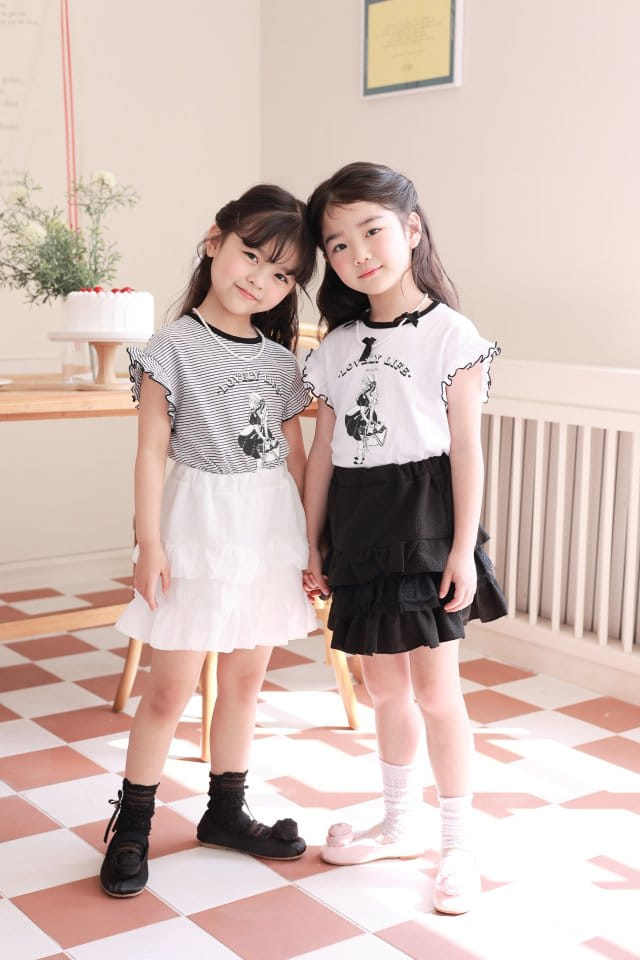 Dalla - Korean Children Fashion - #kidsshorts - Girl Tee