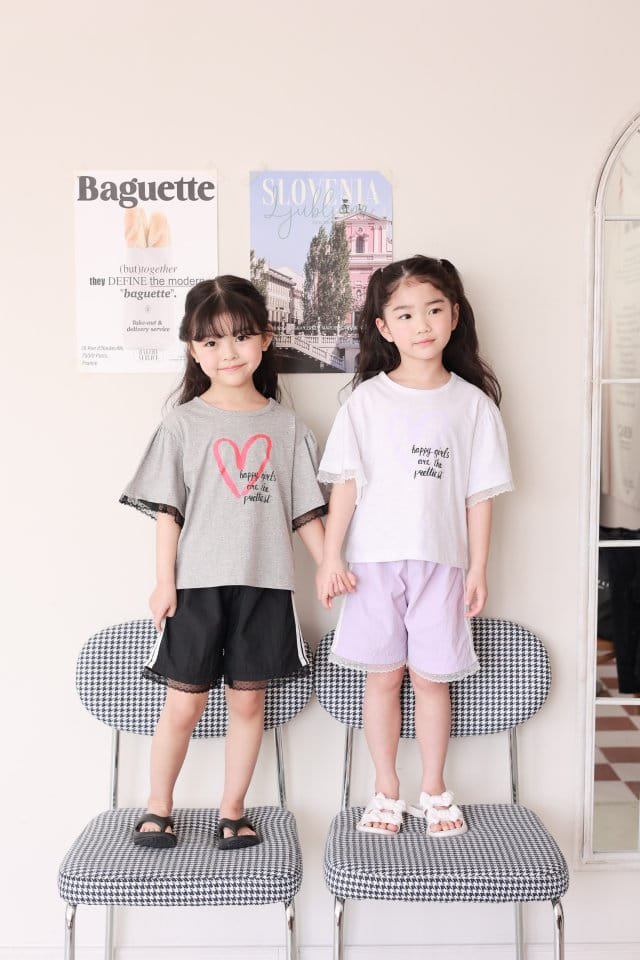 Dalla - Korean Children Fashion - #kidsstore - Love Me Lace Tee - 5