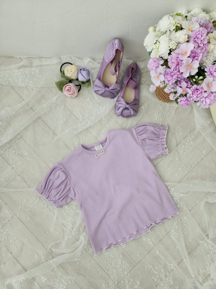 Dalla - Korean Children Fashion - #kidzfashiontrend - Pearl Rib Tee - 9