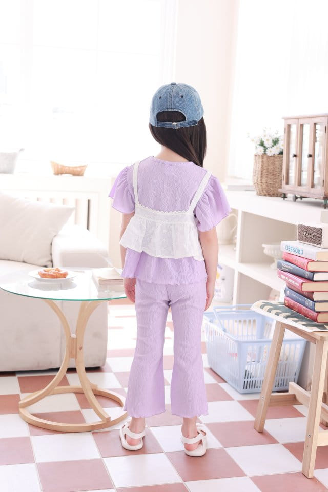 Dalla - Korean Children Fashion - #minifashionista - Yogurt Top Bottom Set - 9