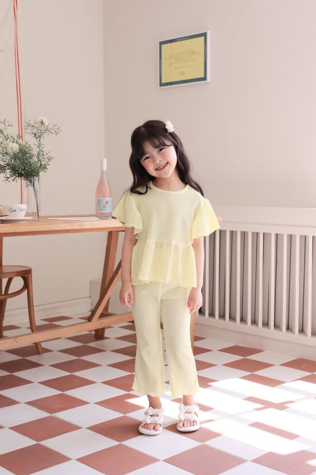 Dalla - Korean Children Fashion - #prettylittlegirls - Yogurt Top Bottom Set - 10