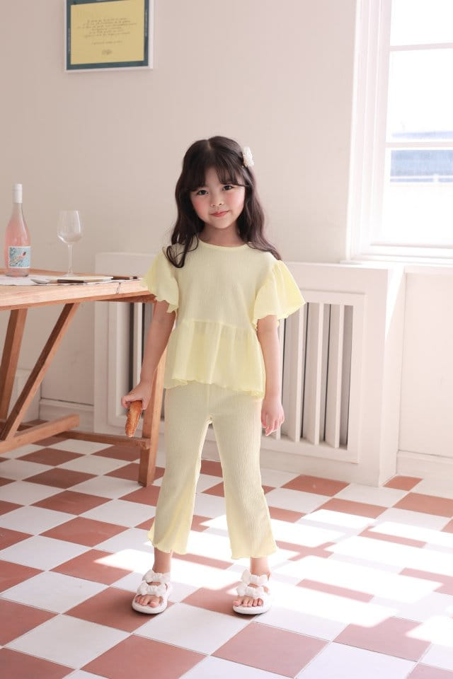 Dalla - Korean Children Fashion - #todddlerfashion - Yogurt Top Bottom Set - 11