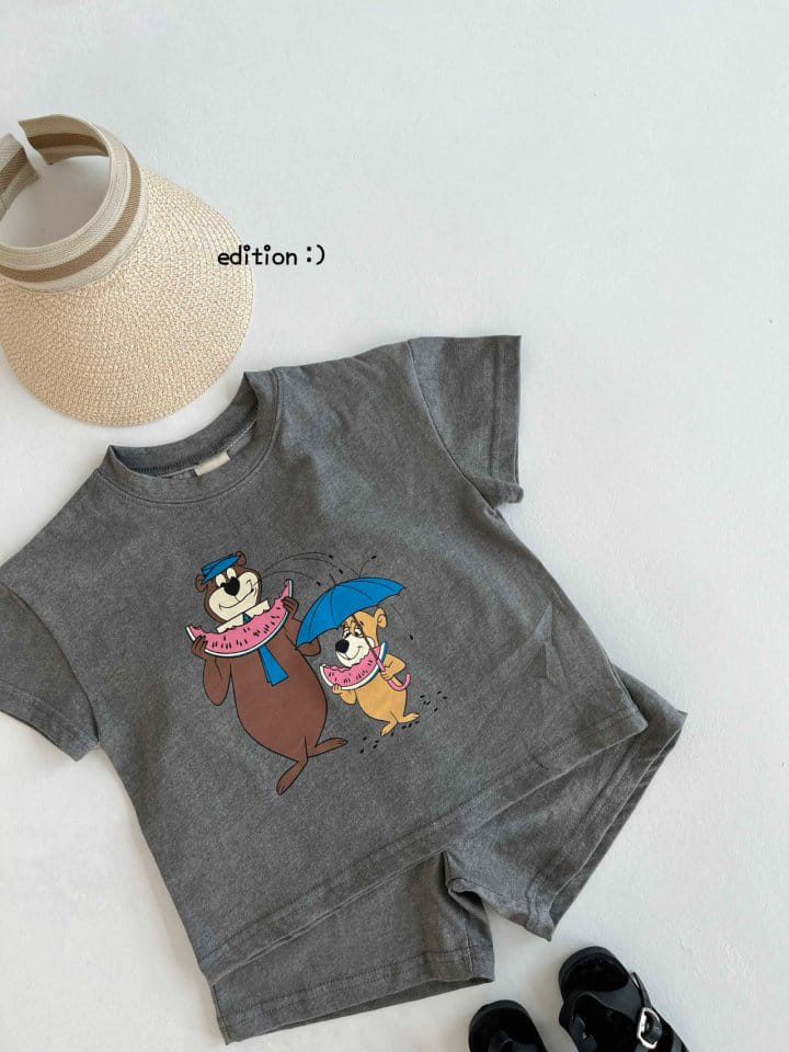 Edition - Korean Children Fashion - #Kfashion4kids - Pigment Top Bottom Set - 8