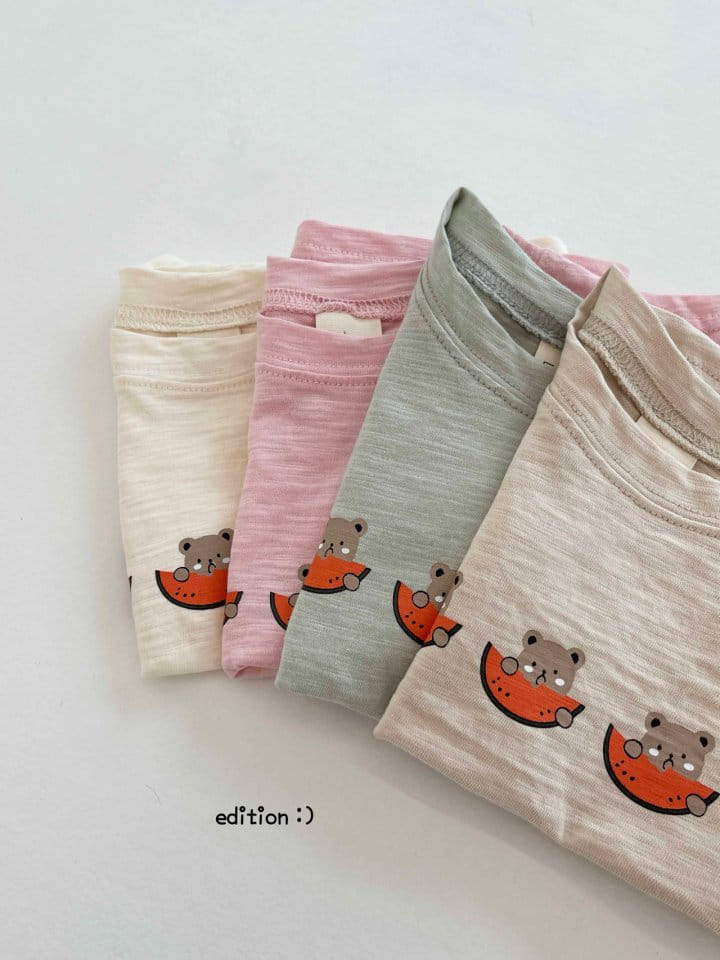 Edition - Korean Children Fashion - #childofig - Water Melon Leggings Top Bottom Set - 3