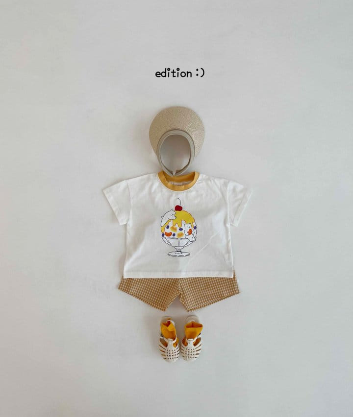 Edition - Korean Children Fashion - #childofig - Shaved Ice Check Top Bottom Set - 3