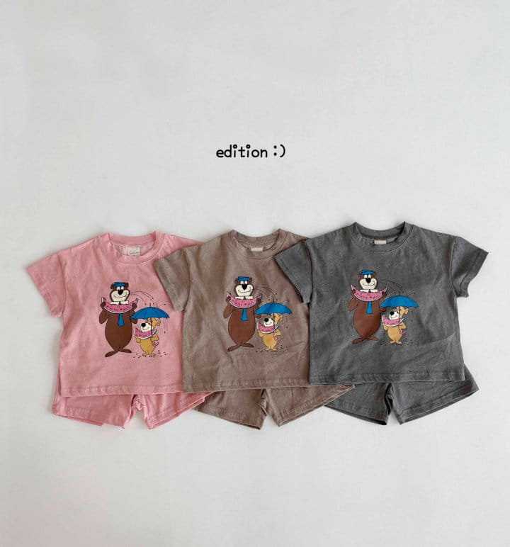 Edition - Korean Children Fashion - #designkidswear - Pigment Top Bottom Set - 2