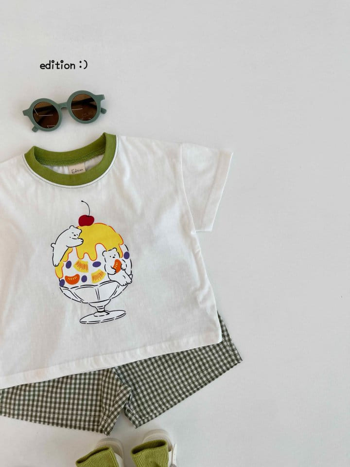 Edition - Korean Children Fashion - #discoveringself - Shaved Ice Check Top Bottom Set - 6