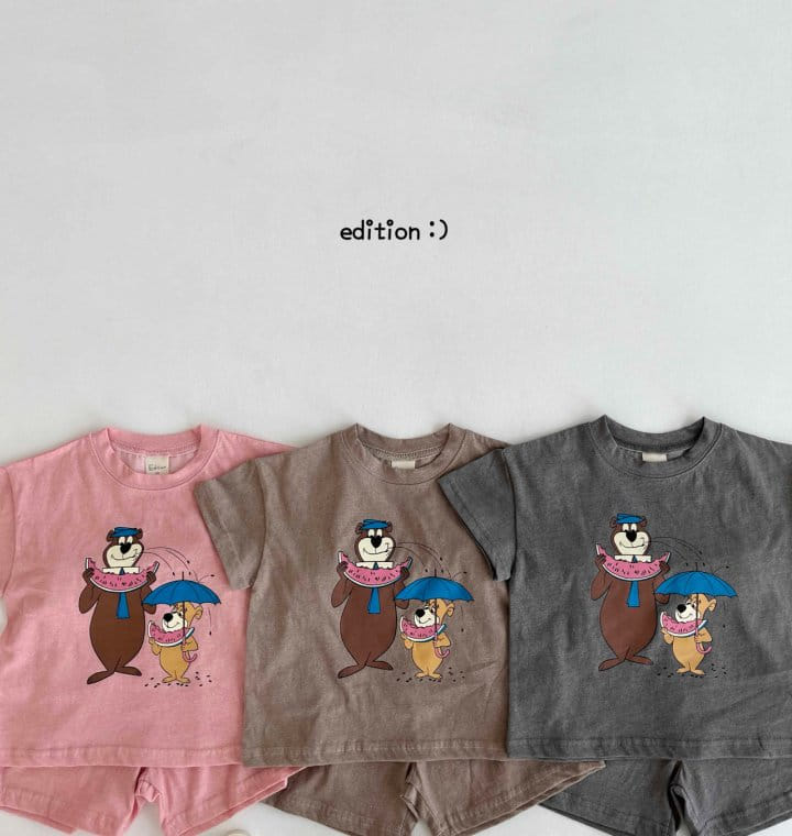 Edition - Korean Children Fashion - #discoveringself - Pigment Top Bottom Set - 3